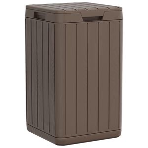 vidaXL Zunanji ko&scaron; za smeti rjav 38x38x65 cm PP