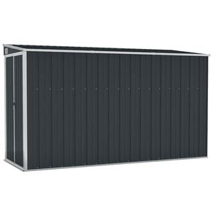 vidaXL Vrtna lopa antracitna 118x288x178 cm jeklo