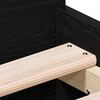 vidaXL Konstrukcija postelje Črna Orehovina 193 x 78 x 50 cm