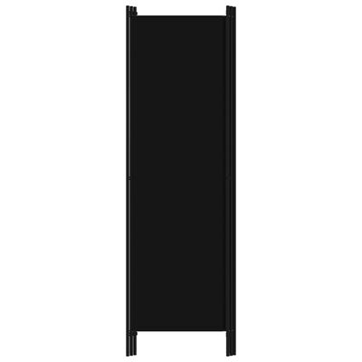 vidaXL Paravan 3-delni črn 150x180 cm