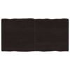 vidaXL Mizna plo&scaron;ča te. rjava 120x60x(2-4)cm obdelana trdna hrastovina