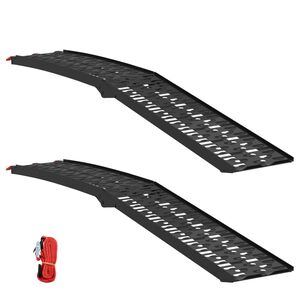 vidaXL Ramp za nalaganje 2 pcs Črna 222 x 29 x 14 cm Aluminij