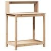 vidaXL Miza za sajenje s policami 82,5x50x109,5 cm borovina