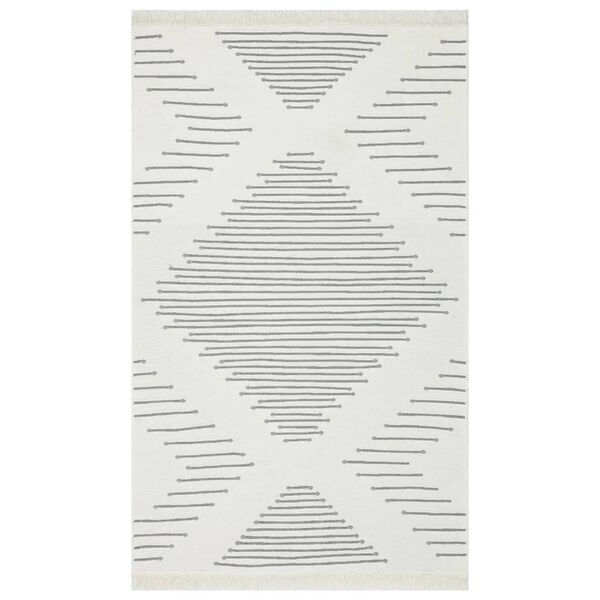 vidaXL Preproga temno siva 120x180 cm bombaž