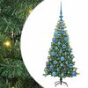 vidaXL Božično drevo Zelena 120 cm PVC