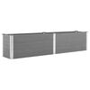 vidaXL Visoka greda 250x50x54 cm WPC siva