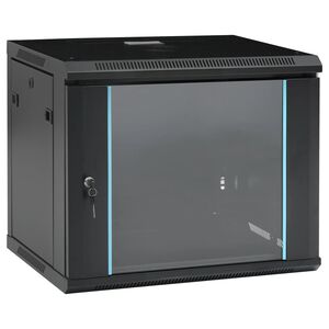 vidaXL Stenska omrežna omarica 9U 19" IP20 600x450x510 mm