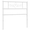 vidaXL Kovinsko nadomestno vzglavje belo 107 cm