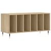 vidaXL Omarica za gramofonske plo&scaron;če hrast sonoma 100x38x48 cm les