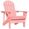 vidaXL Vrtni stol Adirondack trden les jelke roza