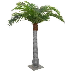 vidaXL Umetna palma 15 listov 200 cm zelena
