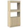 vidaXL Visoka omara sonoma hrast 63x33x140 cm inženirski les