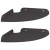 vidaXL Ležeča polica s polico 2 pcs Črna 18 x 18 x 2 cm
