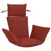 vidaXL Adirondack blazina PUTTEN 100% poliester Rdeča 60 x 145 x 10 cm