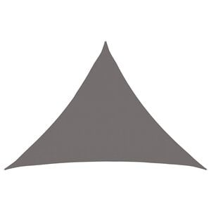 vidaXL Senčna platna 7 x 5 x 5 m HDPE Trikotna Svetlo siva