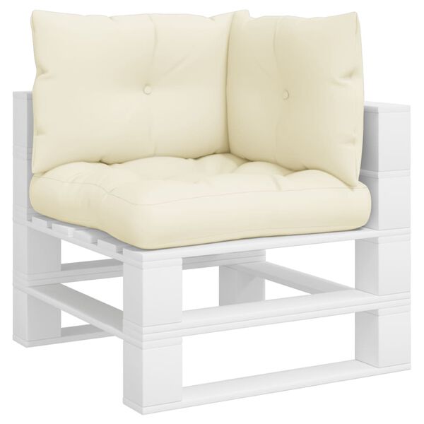 vidaXL Blazine za palete 3 kosi krem blago