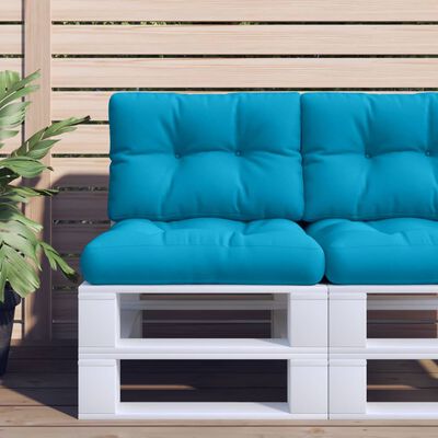 vidaXL Blazina za kavč iz palet modra 50x40x12 cm