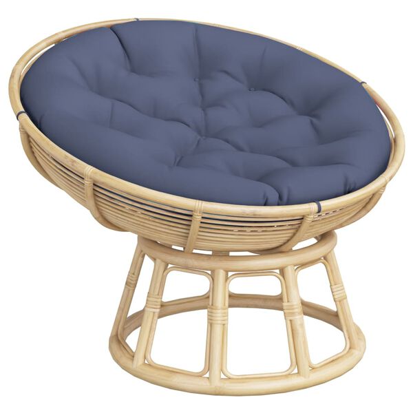 vidaXL Okrogla blazina mornarsko modra &Oslash; 100x11 cm oxford tkanina