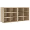 vidaXL Omarice za čevlje 2 kosa sonoma hrast 52,5x30x50 cm