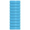 vidaXL Pralne brisače FROGN 10 kosov turkizne 30x30 cm 360 g/m&sup2;