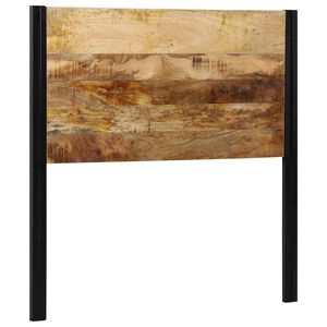 vidaXL Naglavna deska 100 cm iz masivnega lesa Mango in železa