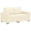 vidaXL Dvosed kremne barve 160x77x82 cm žametno blago