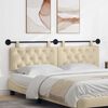 vidaXL Visoki naslon za glavo krema 170 x 55 x 7 cm blago