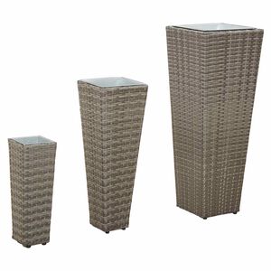 vidaXL Zunanj set 3 kos 30 x 30 x 80 cm Kovina