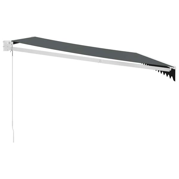 vidaXL Zložljiva tenda antracitna 4,5x3 m blago in aluminij