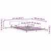 vidaXL Konstrukcija postelje z vzglavjem Rjava 135 x 190 cm les