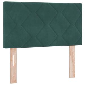 vidaXL Vzglavje Temno zelena 80 cm Žamet