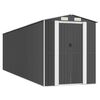 vidaXL Vrtna lopa antracitna 192x689x223 cm pocinkano jeklo