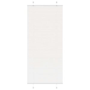 vidaXL Plisirana žaluzija Bela 85x200 cm &Scaron;irina tkanine 84,4 cm