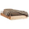 vidaXL Posteljni okvir 100x200 cm trden les