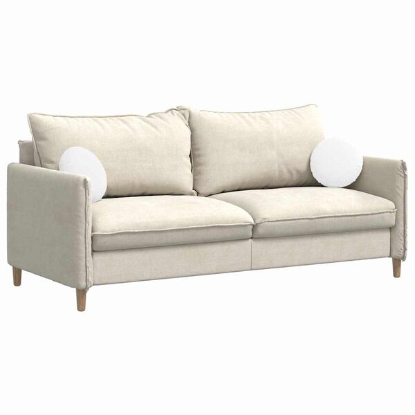 vidaXL Sedežne blazine 2 pcs Bela &Oslash;30 x 13 cm blago