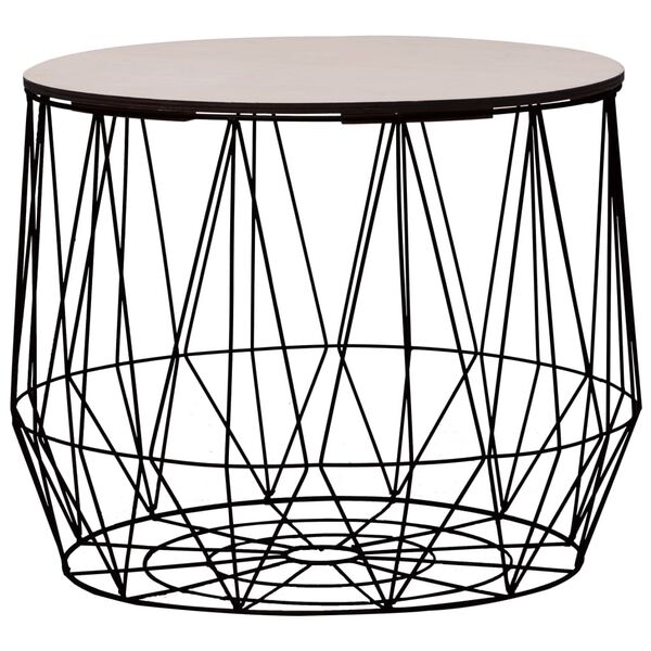 vidaXL Klubska mizica 2 kosa črne barve