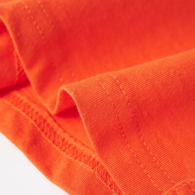Otroška majica s kratkimi rokavi temno oranžna 92