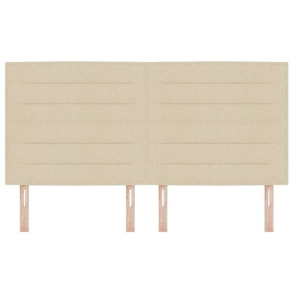 vidaXL Vzglavje z vzglavjem krema 180 cm Umjetno usnje