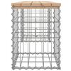 vidaXL Vrtna klop gabion 103x31x42 cm trdna borovina