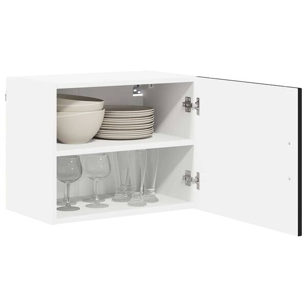 vidaXL Kuhinjski element Lucca 2 pcs Črna 50 x 31 x 40 cm