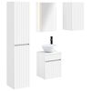 vidaXL Komplet omaric za kopalnico 5 pcs Bela 43 x 11,5 x 60,5 cm