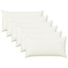 vidaXL Prevleka za blazino 6 kos HOUTEN Bela 40 x 80 cm Lažni lanu