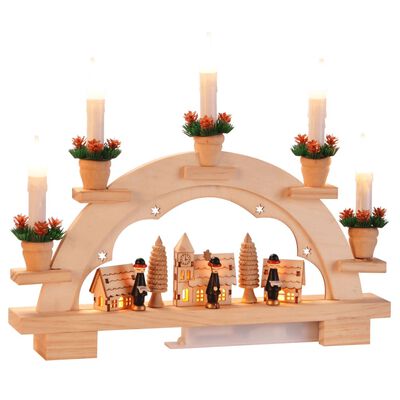 HI Okrasni božični obok z lučkami v obliki sveč