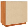 vidaXL Komoda voščeno rjava 80x40x75 cm trdna borovina