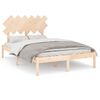 vidaXL Posteljni okvir 120x190 cm trden les