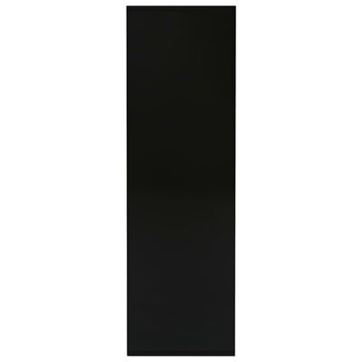 vidaXL Knjižna omara črna 98x29x97,5 cm inženirski les
