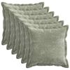 vidaXL Prevleka za blazino 6 pcs HOUTEN Zelena 40 x 40 cm