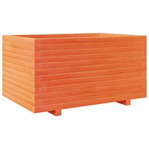 vidaXL Vrtno cvetlično korito vo&scaron;čeno 90x60x49,5 cm trdna borovina