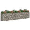 vidaXL Visoka greda gabion pocinkano železo 470x50x100 cm