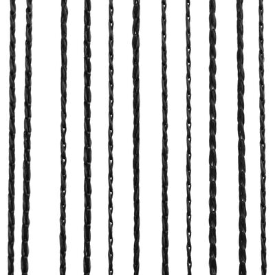 vidaXL Zavese iz nitk 2 kosa 140x250 cm črne barve